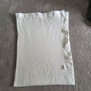 Vintage baby Morgan/bright future blanket 100%acrylic waffle weave NWOT white